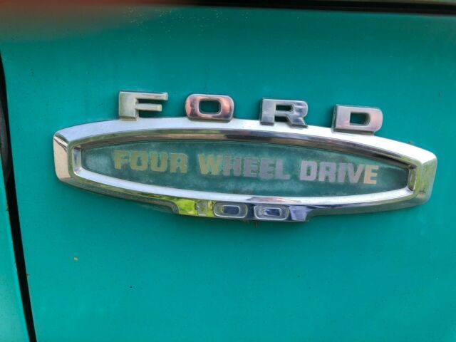1966 Teal Ford F-100 Standard Cab Pickup