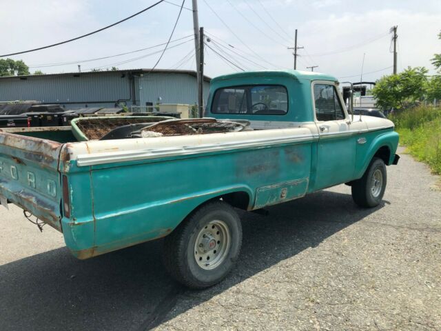 1966 Teal Ford F-100 Standard Cab Pickup
