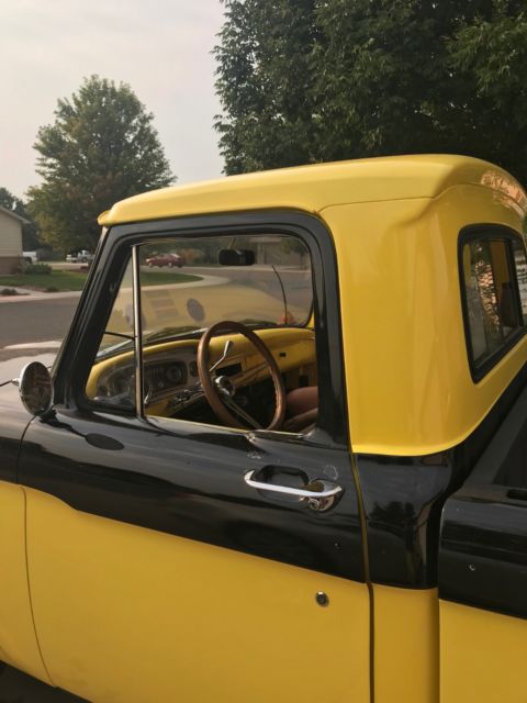 1966 Black and Yellow Ford F-100 Standard Cab Pickup