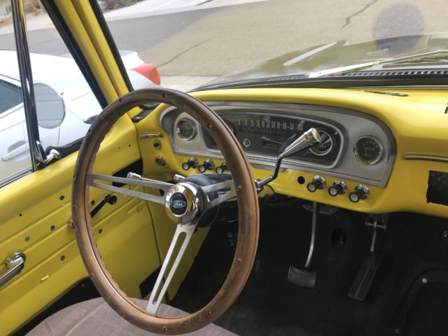 1966 Black and Yellow Ford F-100 Standard Cab Pickup