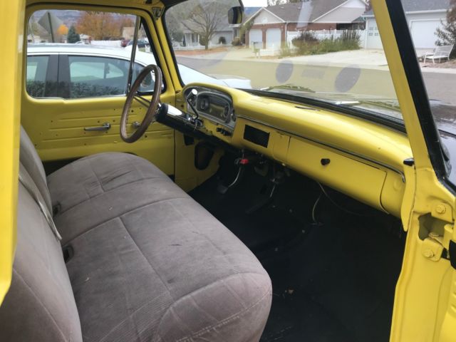 1966 Black and Yellow Ford F-100 Standard Cab Pickup