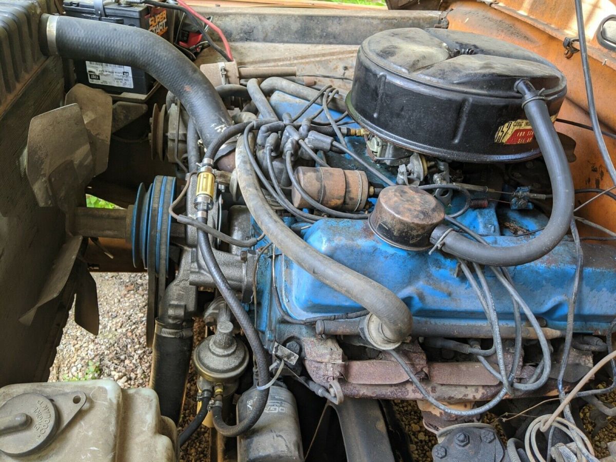 1966 Orange Ford F-100 Standard Cab Pickup