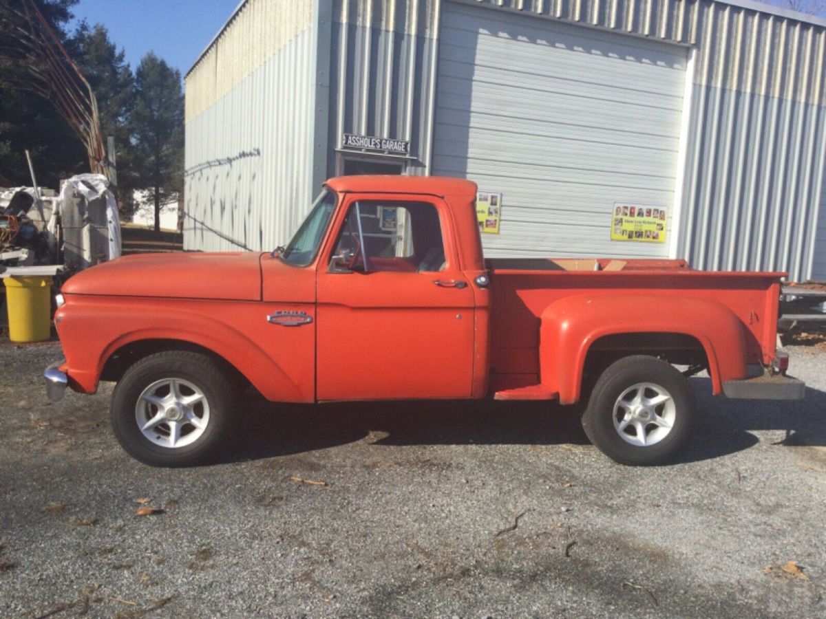 1966 Red Ford F-100