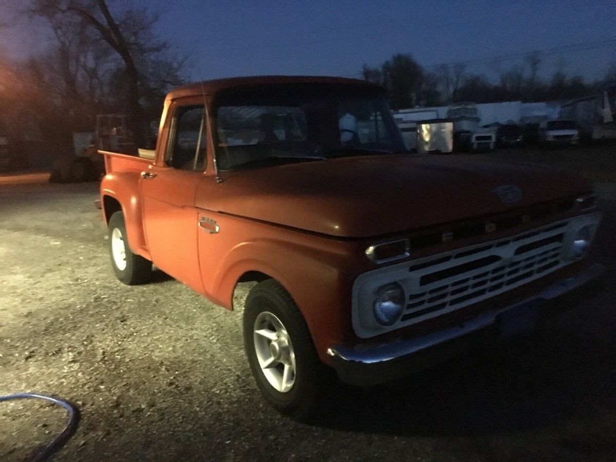 1966 Red Ford F-100