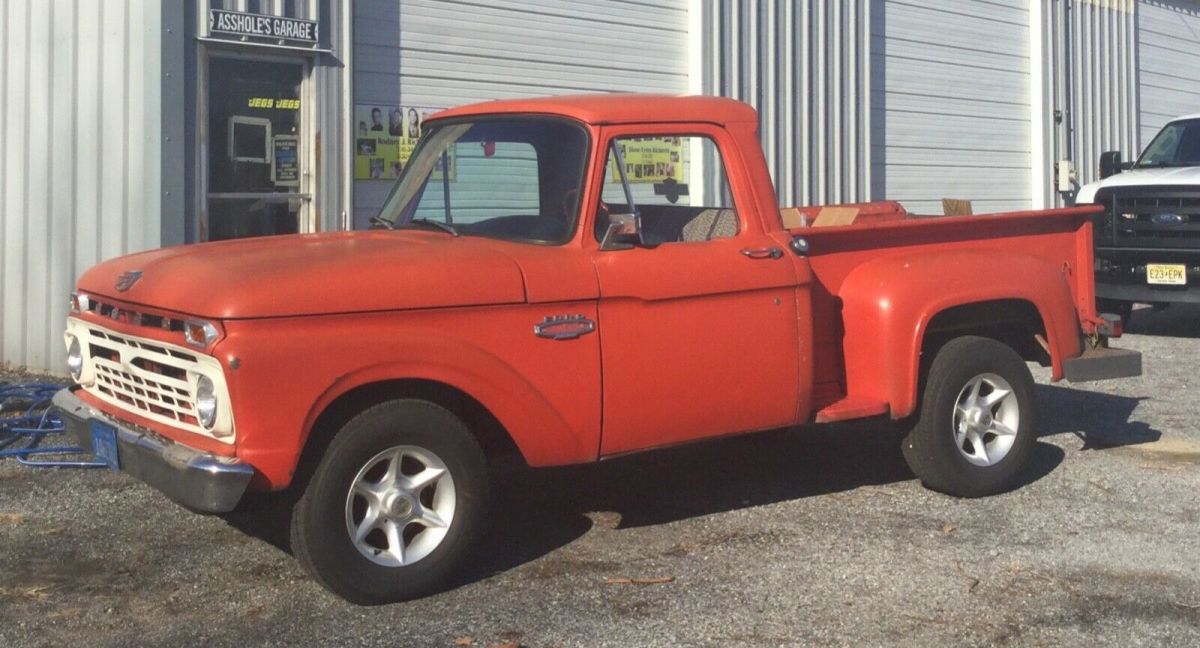 1966 Red Ford F-100