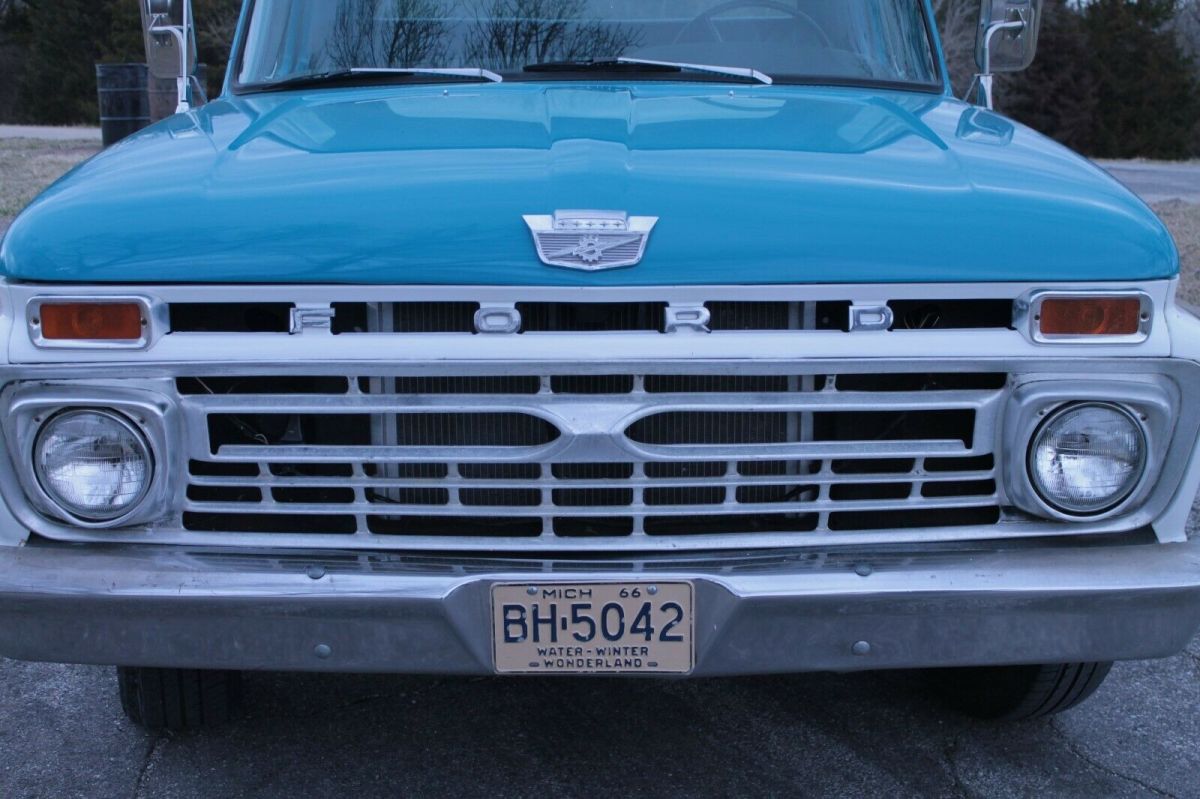 1966 Blue Ford F-100 Standard Cab Pickup