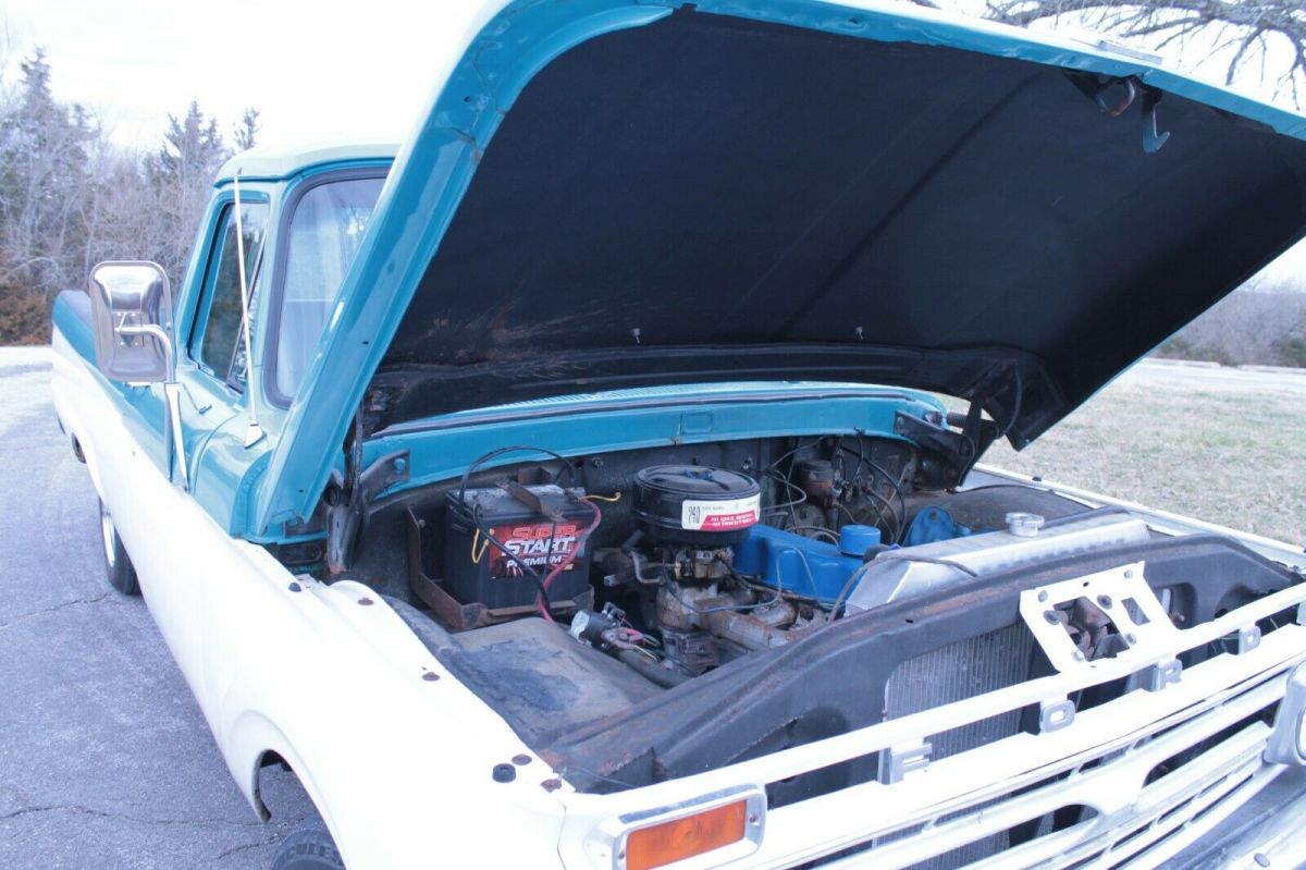 1966 Blue Ford F-100 Standard Cab Pickup
