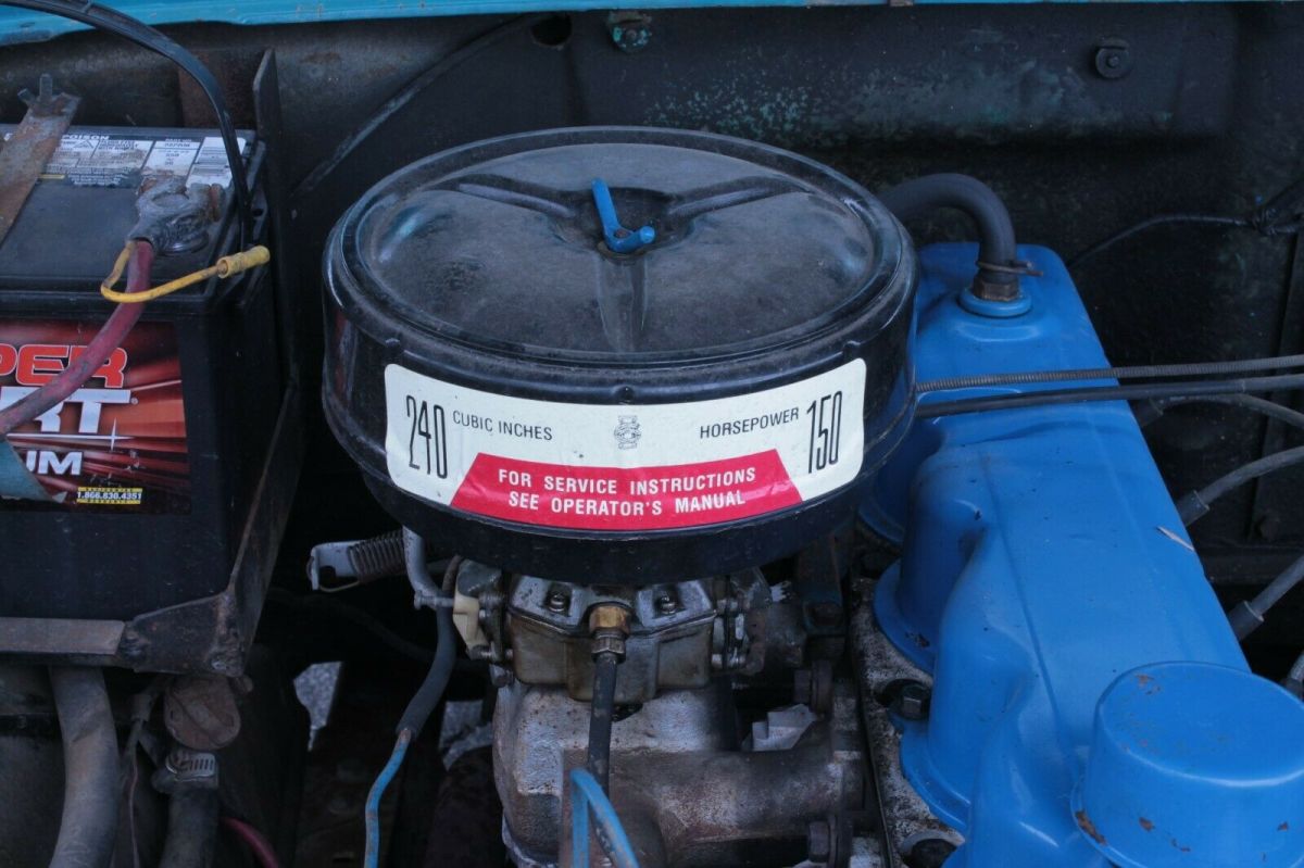 1966 Blue Ford F-100 Standard Cab Pickup