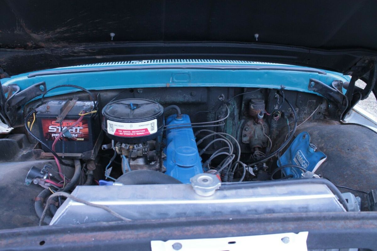 1966 Blue Ford F-100 Standard Cab Pickup