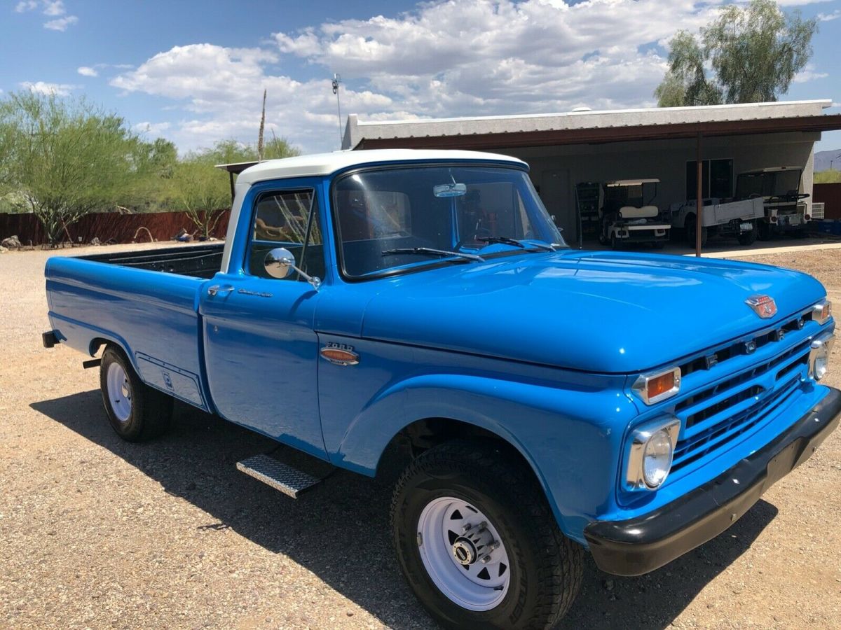 1966 Blue Ford F-100 Pickup Truck