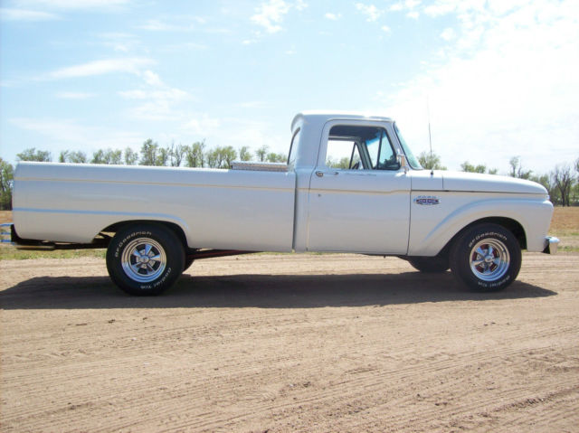 1966 White Ford F-100 Long Bed Truck