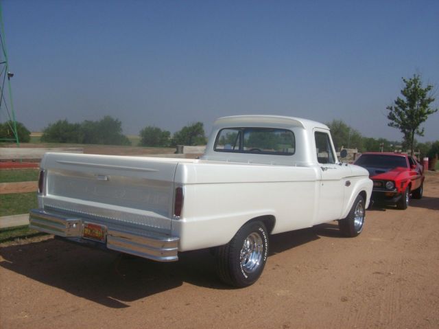1966 White Ford F-100 Long Bed Truck