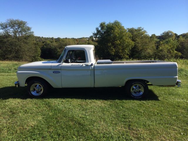 1966 White Ford F-100 Long Bed Truck