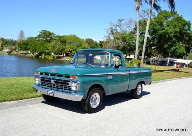 1966 Green Ford F-100 Pickup Truck