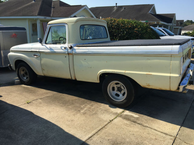 1966 Springtime Yellow Ford F-100 Custom Cab