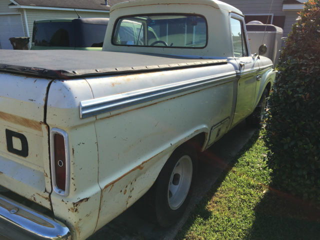 1966 Springtime Yellow Ford F-100 Custom Cab