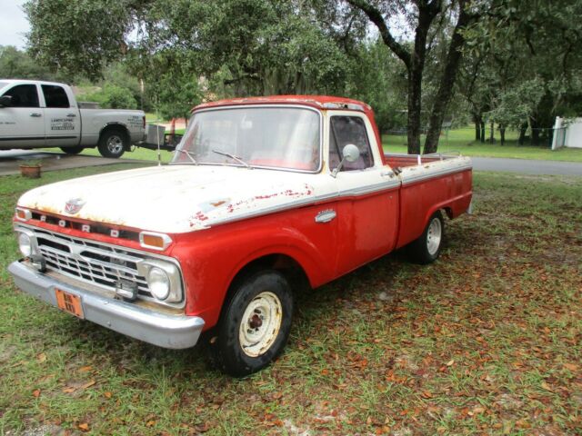 1966 Red/White Ford F-100 Standard Cab Pickup