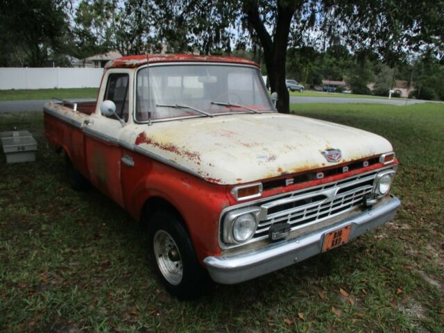 1966 Red/White Ford F-100 Standard Cab Pickup