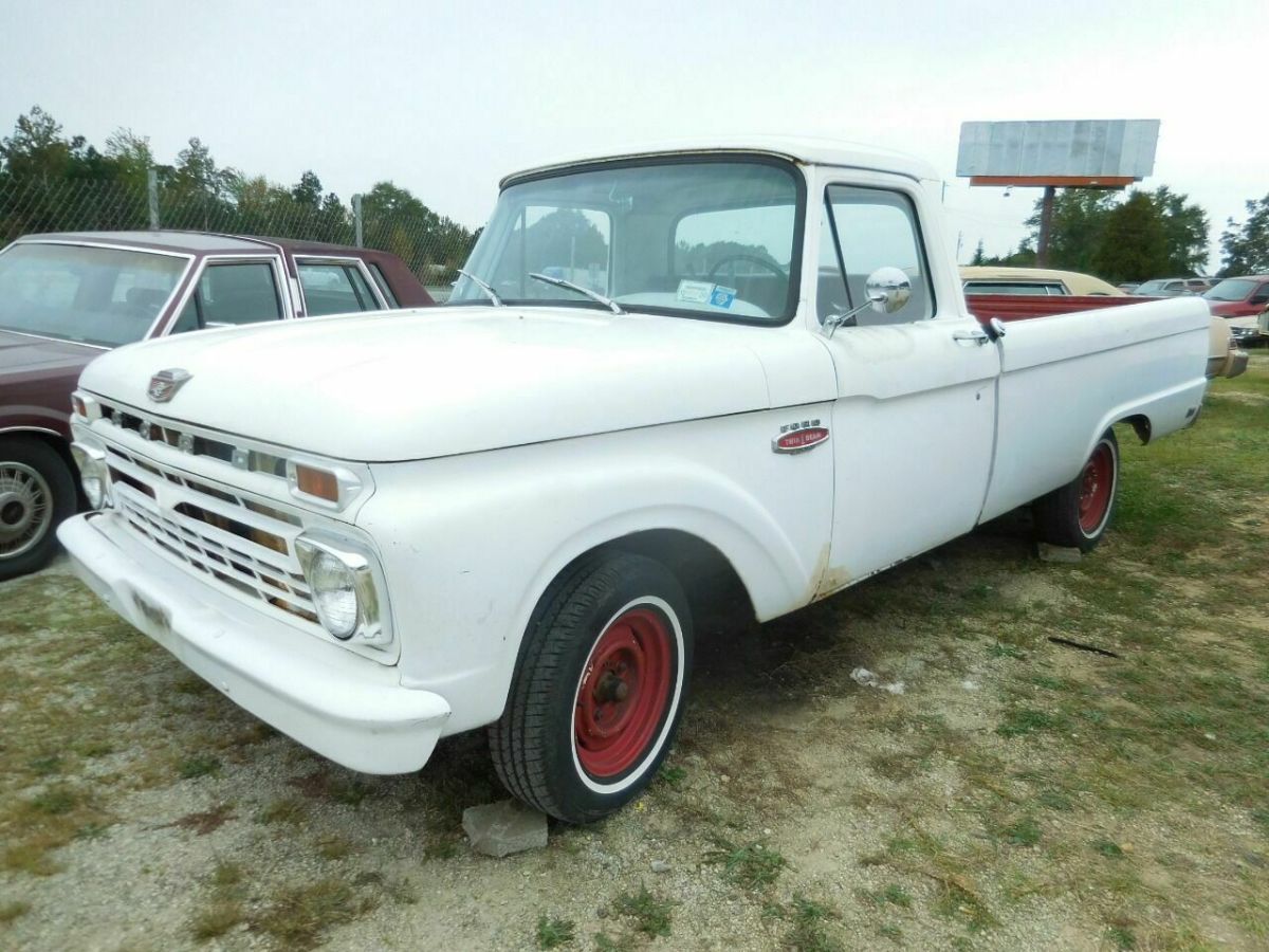 1966 White Ford F-100 Pickup Truck