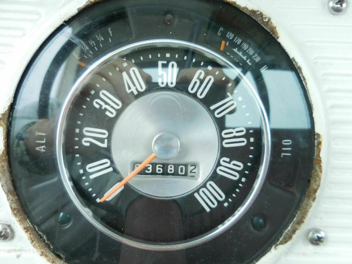 1966 White Ford F-100 Pickup Truck