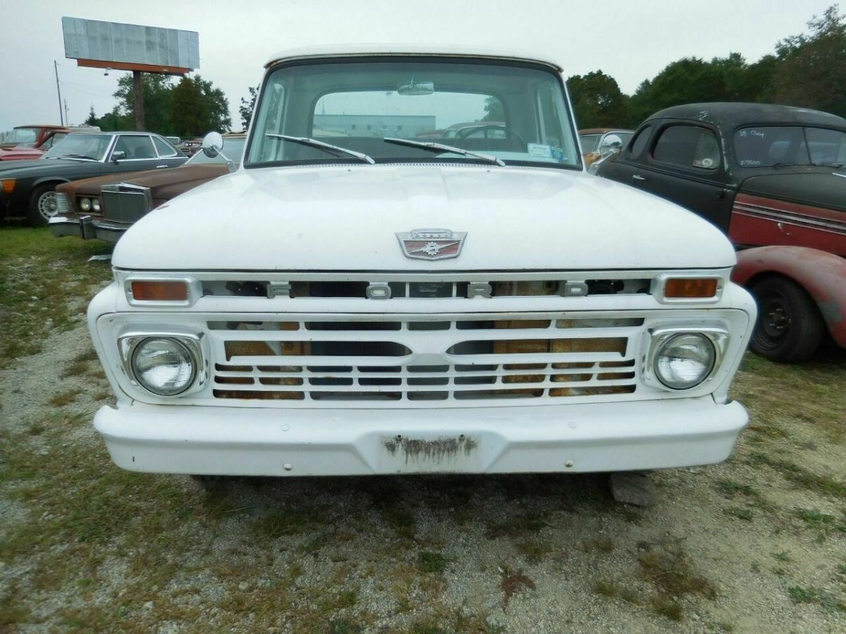 1966 White Ford F-100 Pickup Truck