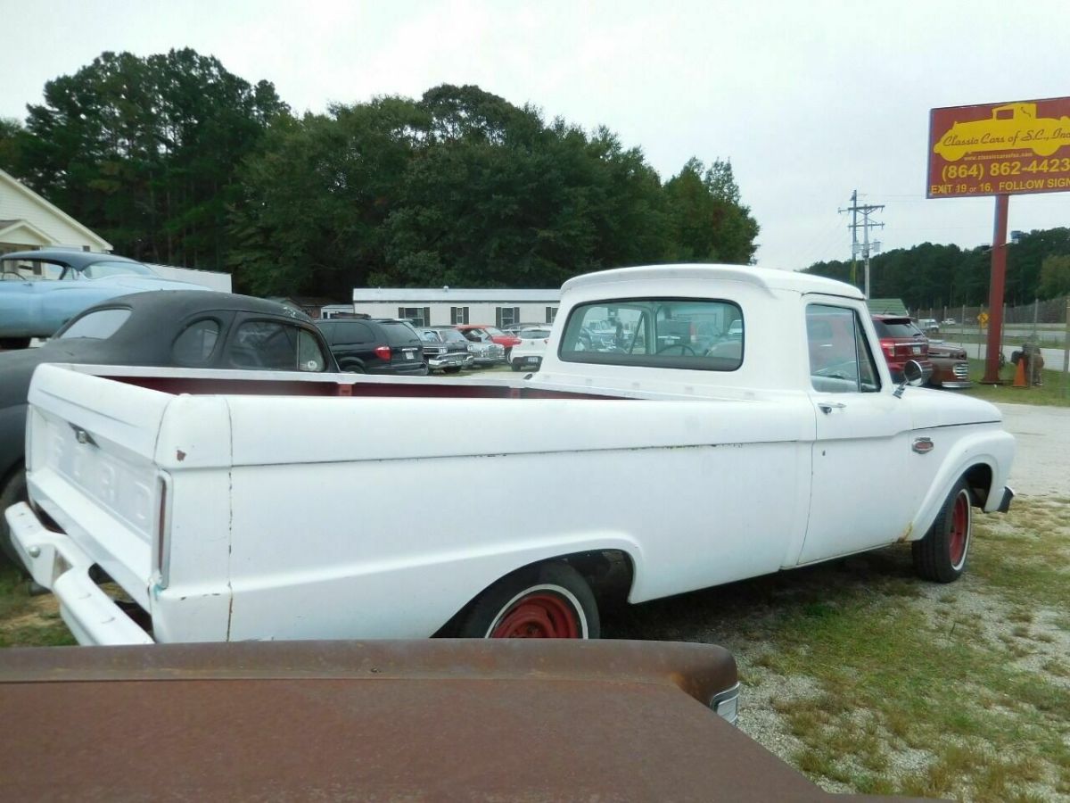 1966 White Ford F-100 Pickup Truck
