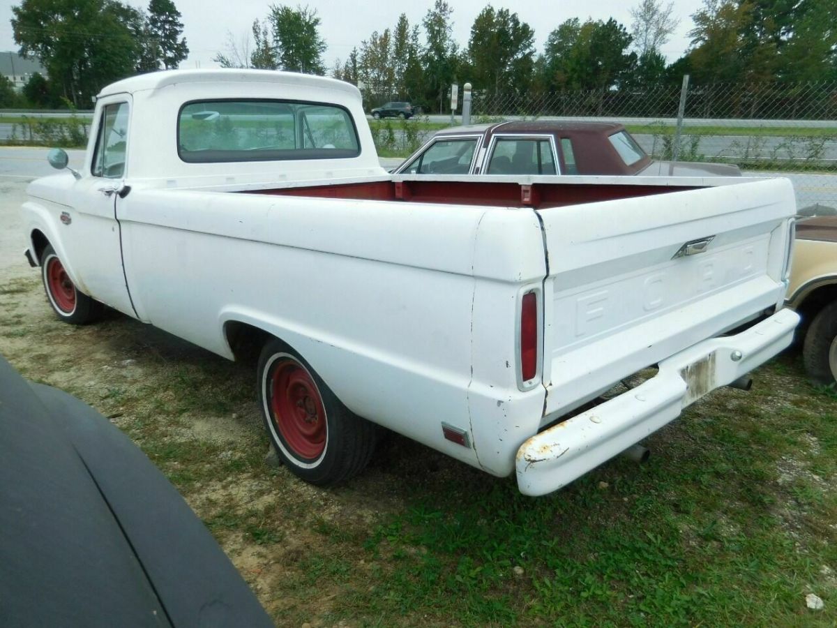 1966 White Ford F-100 Pickup Truck