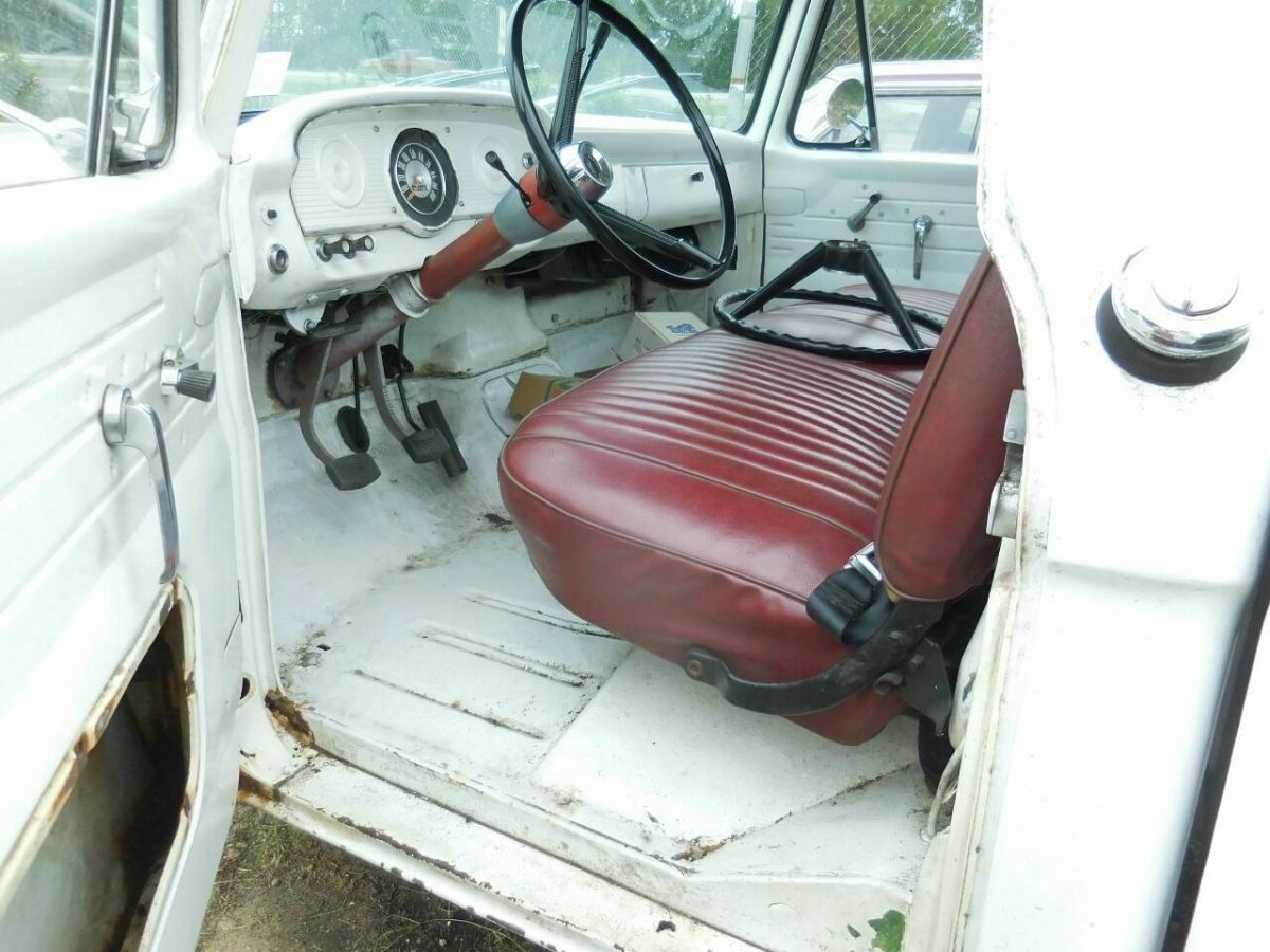 1966 White Ford F-100 Pickup Truck