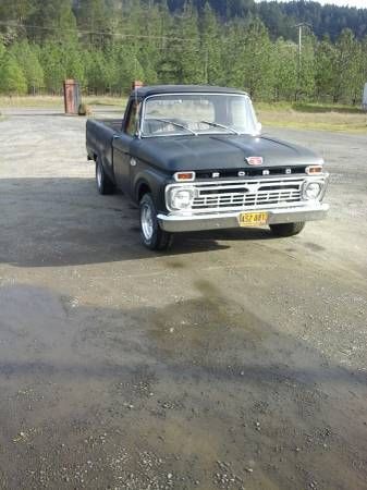 1966 Black Primer Ford F-100 Standard Cab Pickup