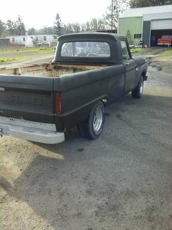 1966 Black Primer Ford F-100 Standard Cab Pickup