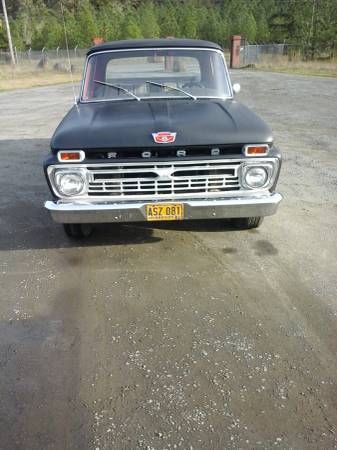 1966 Black Primer Ford F-100 Standard Cab Pickup