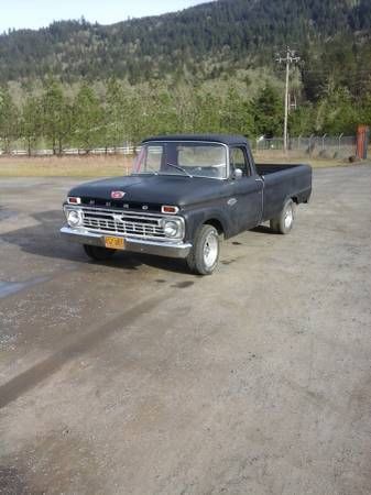 1966 Black Primer Ford F-100 Standard Cab Pickup