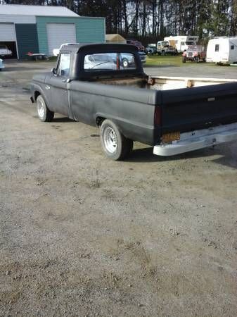 1966 Black Primer Ford F-100 Standard Cab Pickup