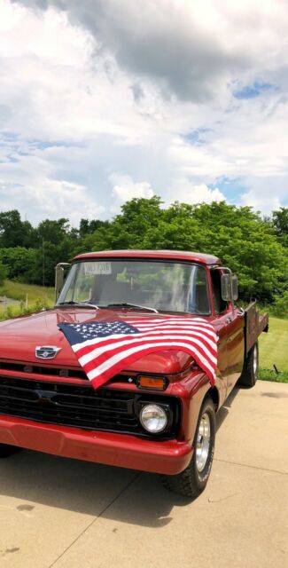 1966 Red Ford F-100