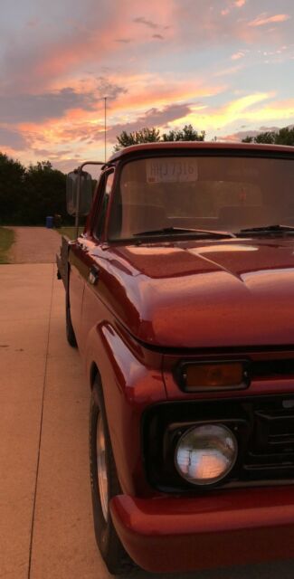 1966 Red Ford F-100