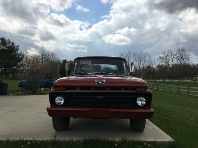 1966 Red Ford F-100