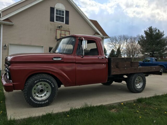 1966 Red Ford F-100