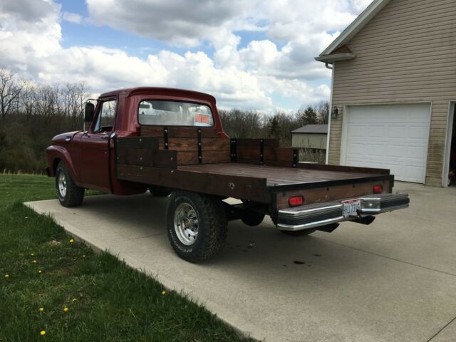 1966 Red Ford F-100