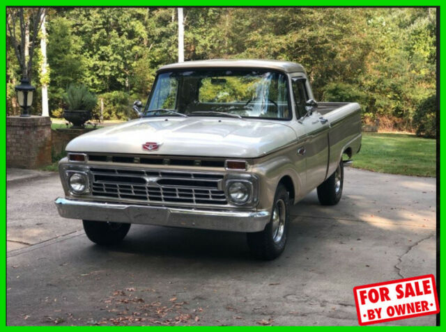 1966 Tan Ford F-100 Pickup Truck