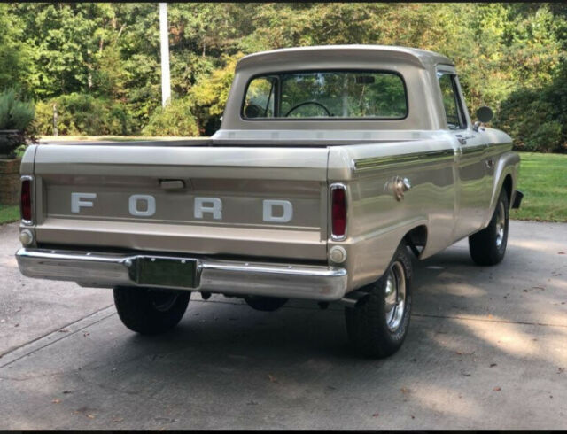 1966 Tan Ford F-100 Pickup Truck