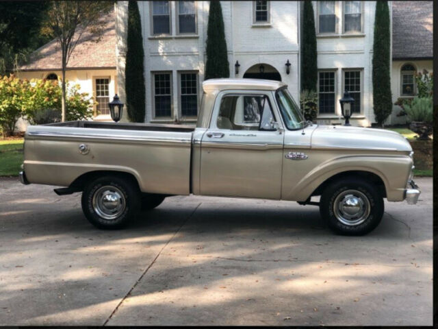 1966 Tan Ford F-100 Pickup Truck