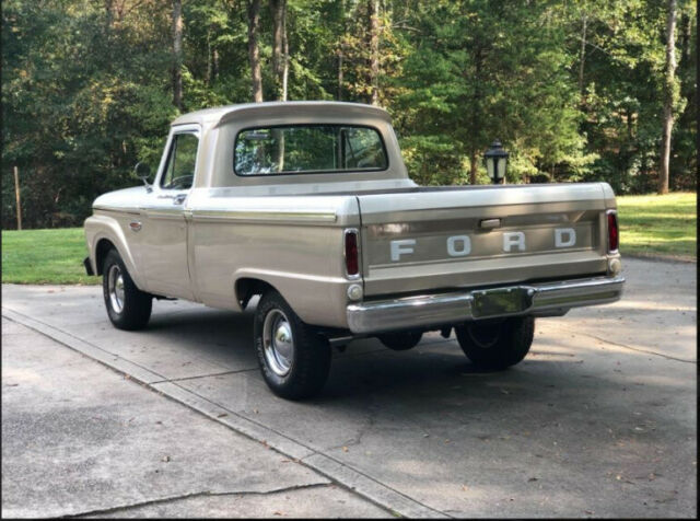 1966 Tan Ford F-100 Pickup Truck