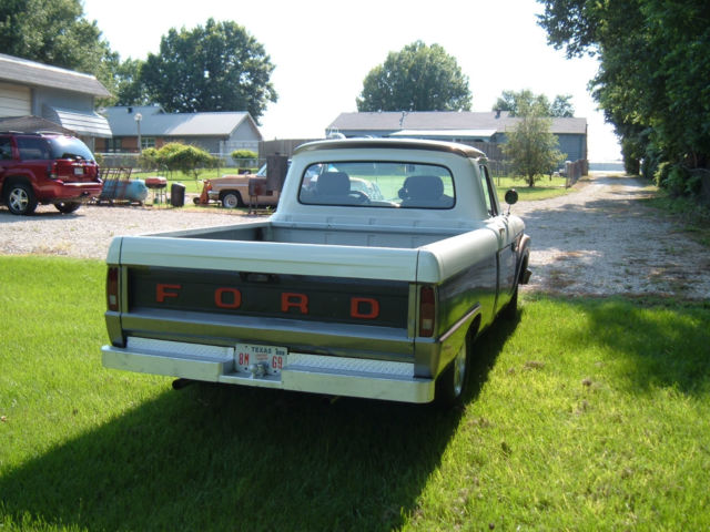 1966 White & Oyster Ford F-100 2-door