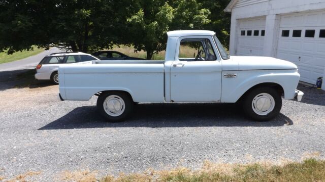 1966 Blue Ford F-100 Standard Cab Pickup