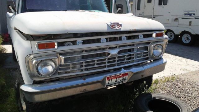 1966 Gray Ford F-100 Standard Cab Pickup