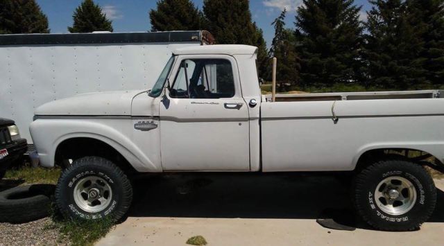 1966 Gray Ford F-100 Standard Cab Pickup
