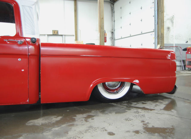 1966 Red Ford F-100 Standard Cab Pickup