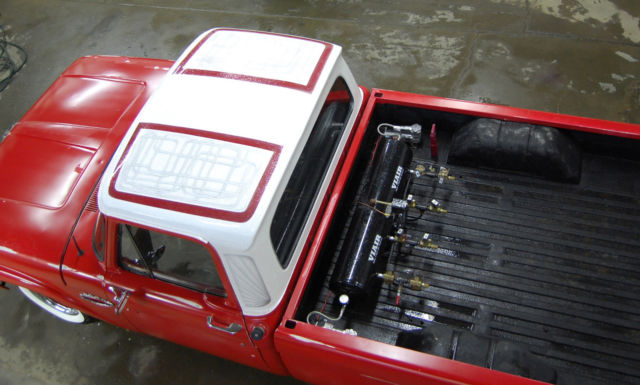 1966 Red Ford F-100 Standard Cab Pickup