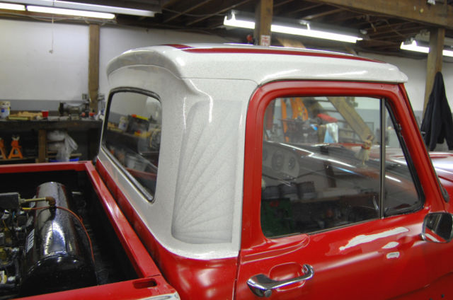 1966 Red Ford F-100 Standard Cab Pickup