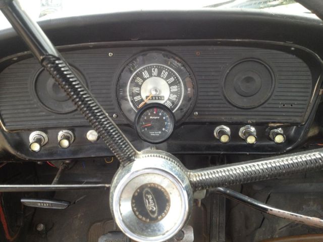 1966 Black Ford F-100 Standard Cab Pickup